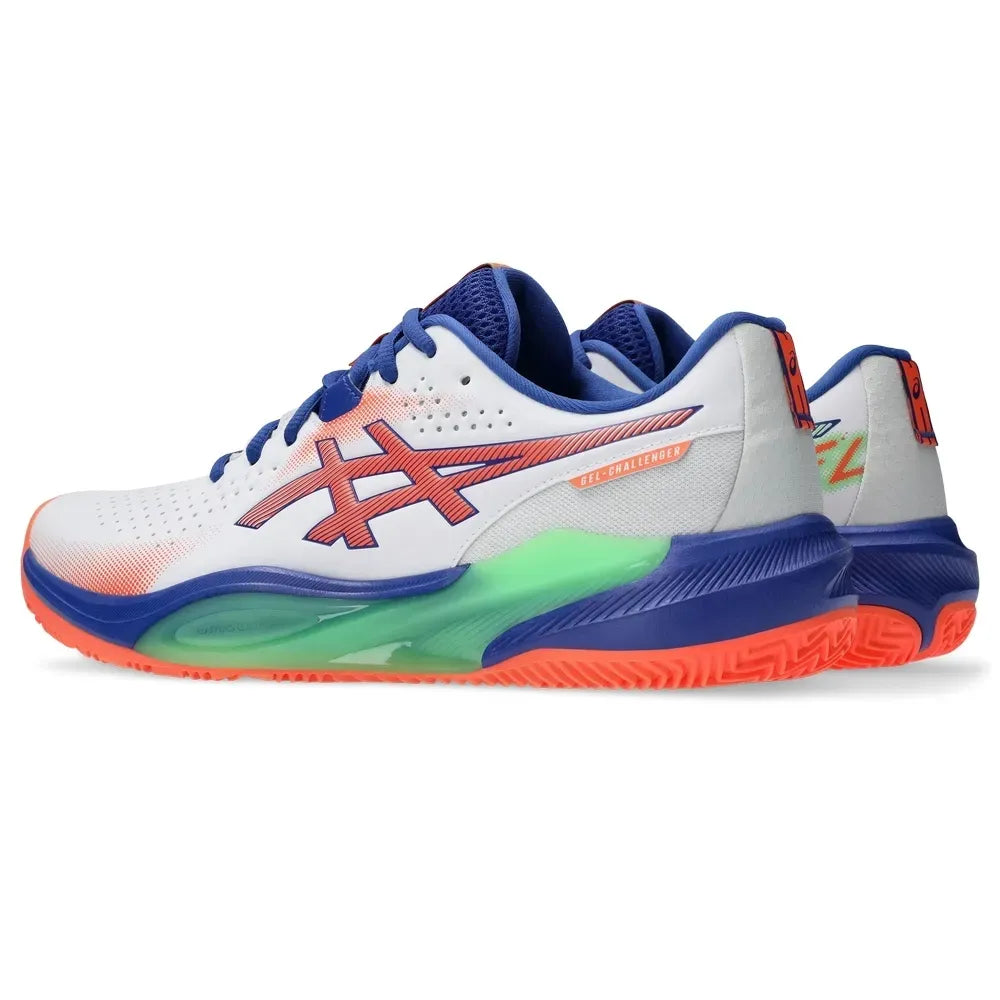 TENIS ASICS GEL-CHALLENGER 15 PADEL WHITE/VIVID CORAL HOMBRE