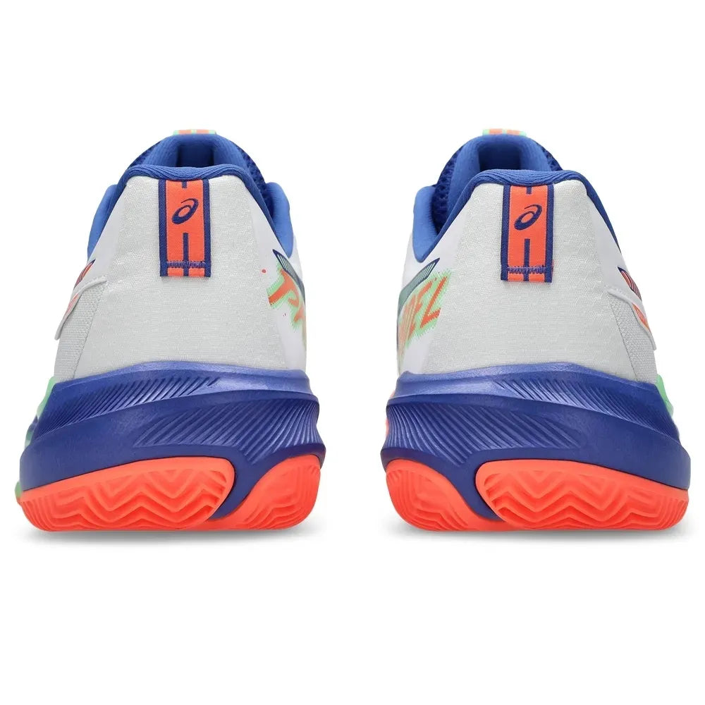 TENIS ASICS GEL-CHALLENGER 15 PADEL WHITE/VIVID CORAL HOMBRE