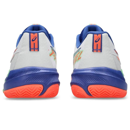 TENIS ASICS GEL-CHALLENGER 15 PADEL WHITE/VIVID CORAL HOMBRE