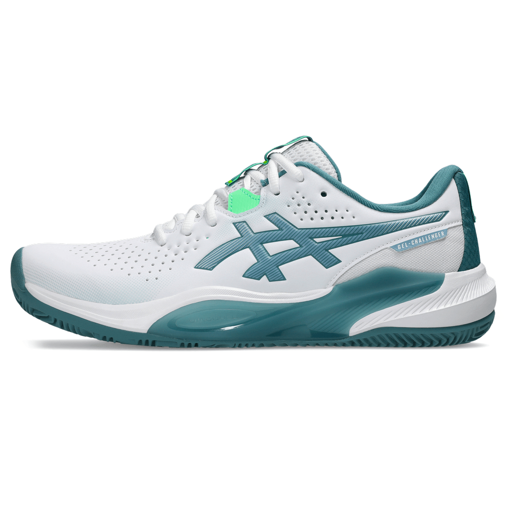 TENIS ASICS GEL-CHALLENGER 15 PADEL WHITE/MISTY PINE HOMBRE