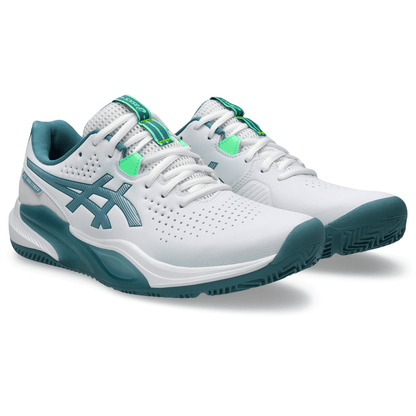 TENIS ASICS GEL-CHALLENGER 15 PADEL WHITE/MISTY PINE HOMBRE