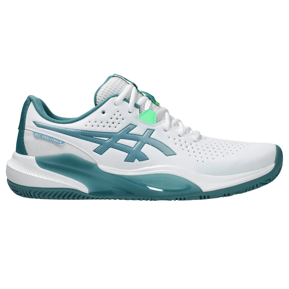 TENIS ASICS GEL-CHALLENGER 15 PADEL WHITE/MISTY PINE HOMBRE