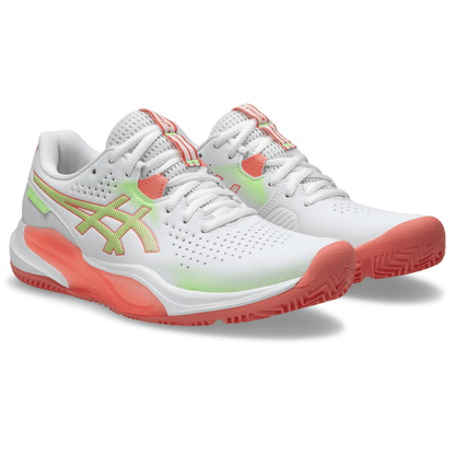 TENIS ASICS GEL-CHALLENGER 15 PADEL WHITE/GUAVA