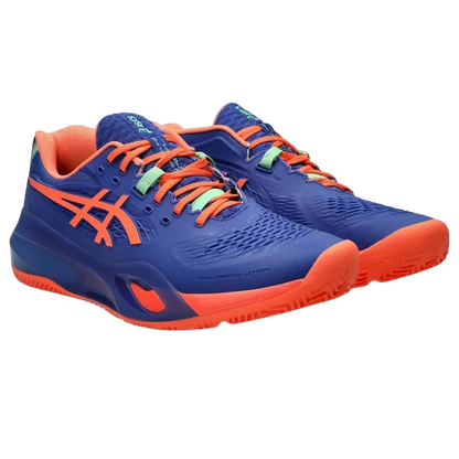 TENIS ASICS GEL-RESOLUTION X PADEL DARK COBALT/VIVID CORAL HOMBRE