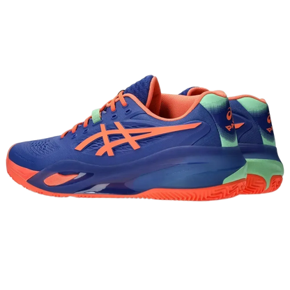 TENIS ASICS GEL-RESOLUTION X PADEL DARK COBALT/VIVID CORAL HOMBRE