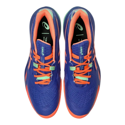 TENIS ASICS GEL-RESOLUTION X PADEL DARK COBALT/VIVID CORAL HOMBRE