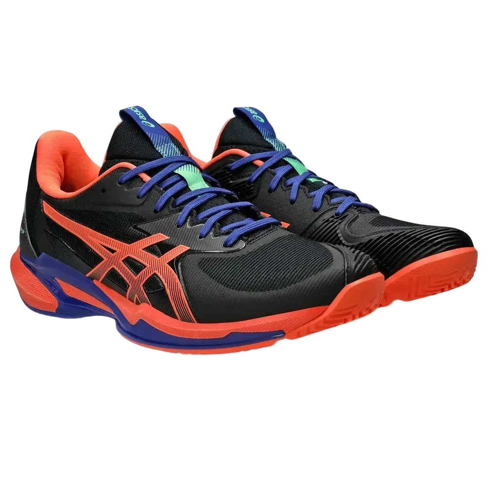 TENIS ASICS SOLUTION SPEED FF3 PADEL BLACK/VIVID CORAL HOMBRE