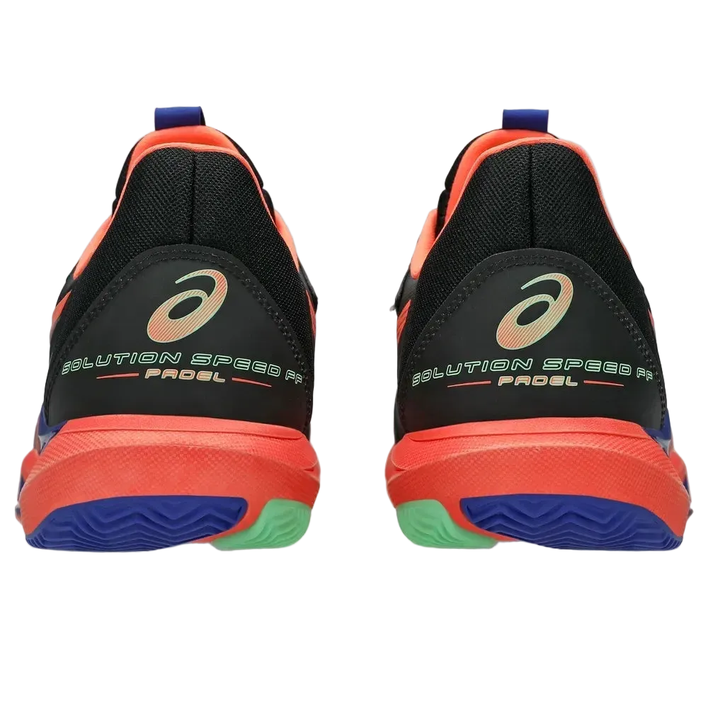 TENIS ASICS SOLUTION SPEED FF3 PADEL BLACK/VIVID CORAL HOMBRE