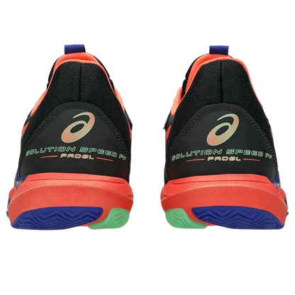 TENIS ASICS SOLUTION SPEED FF3 PADEL BLACK/VIVID CORAL HOMBRE