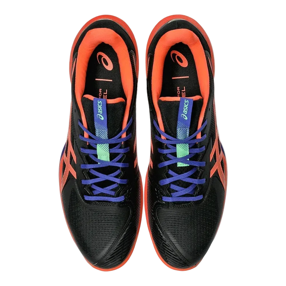 TENIS ASICS SOLUTION SPEED FF3 PADEL BLACK/VIVID CORAL HOMBRE