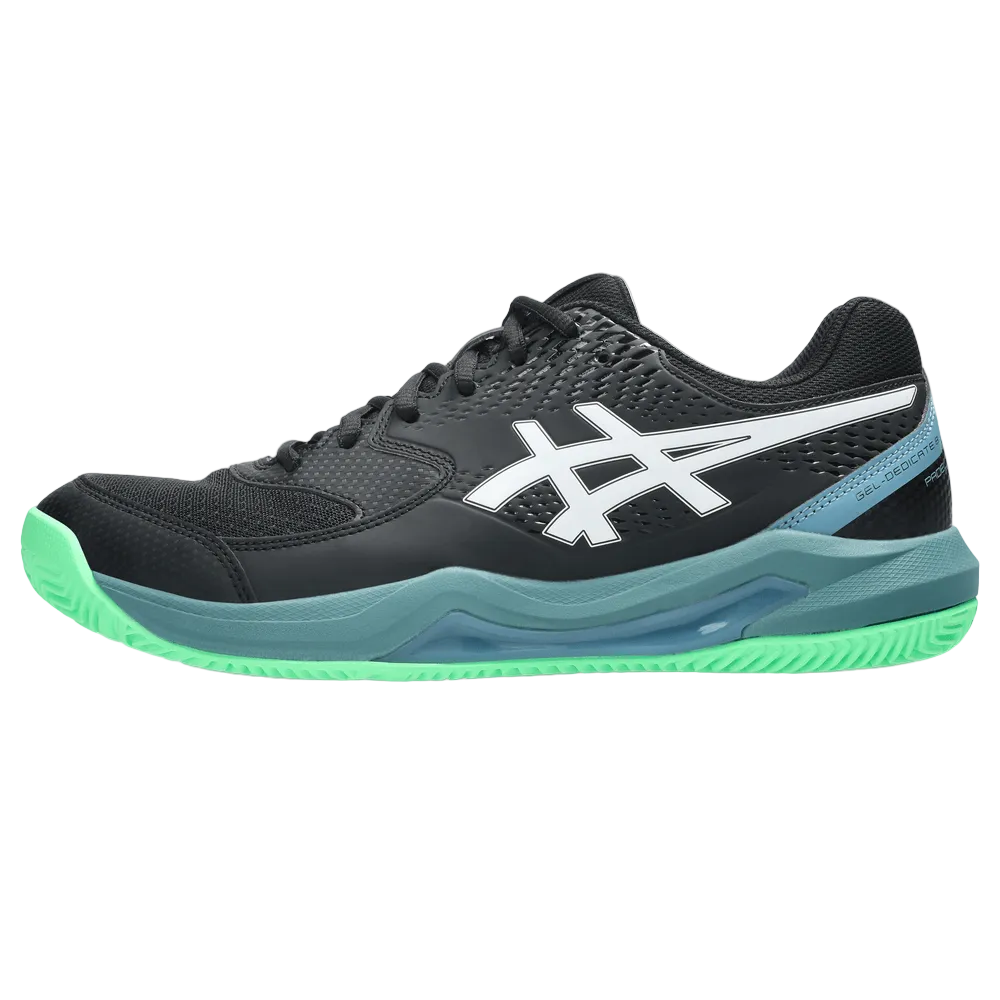 TENIS ASICS GEL-DEDICATE 8 PADEL BLACK/VITAL GREEN HOMBRE