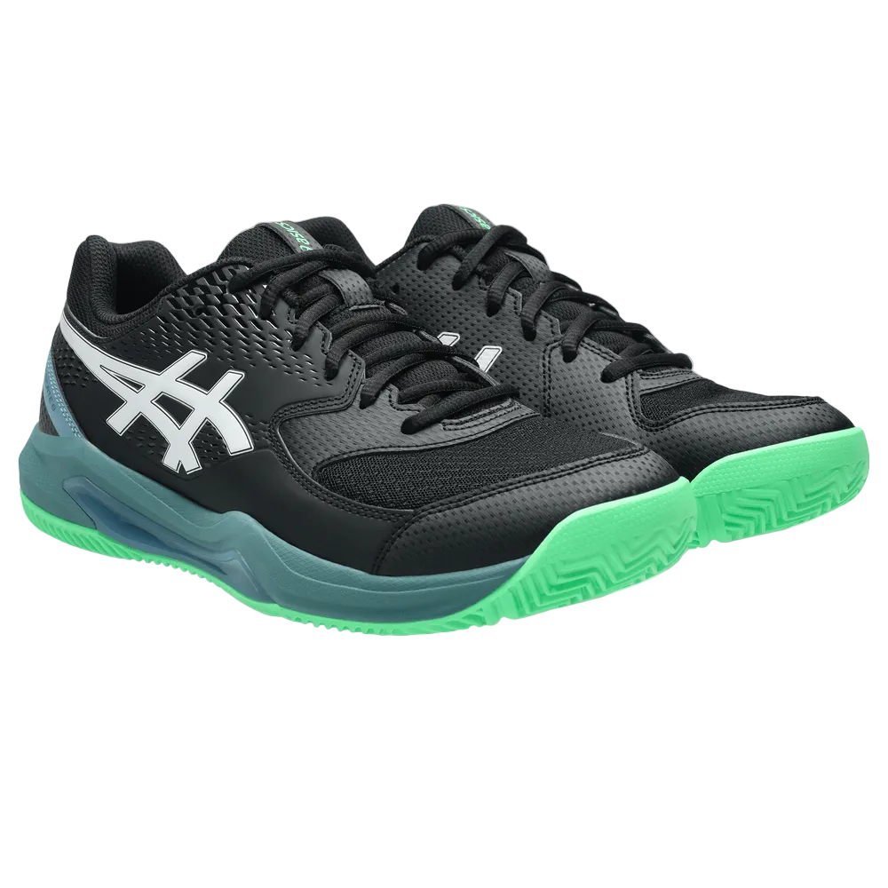 TENIS ASICS GEL-DEDICATE 8 PADEL BLACK/VITAL GREEN HOMBRE