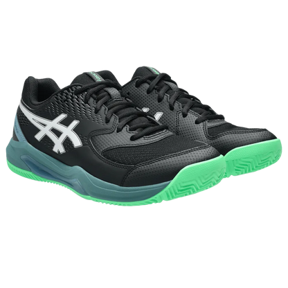 TENIS ASICS GEL-DEDICATE 8 PADEL BLACK/VITAL GREEN HOMBRE