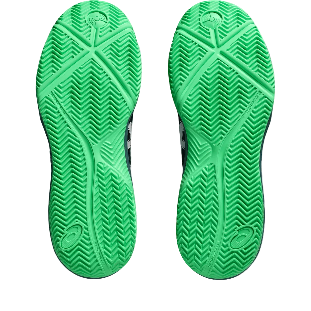 TENIS ASICS GEL-DEDICATE 8 PADEL BLACK/VITAL GREEN HOMBRE