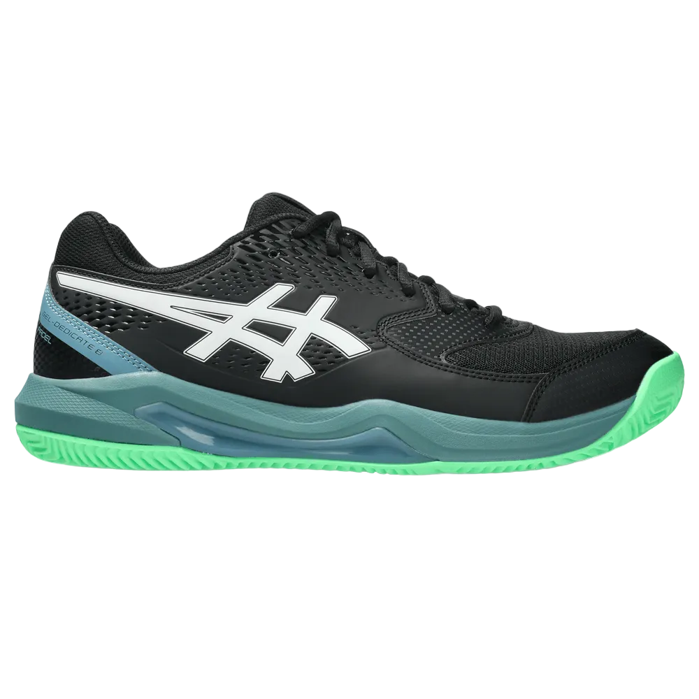 TENIS ASICS GEL-DEDICATE 8 PADEL BLACK/VITAL GREEN HOMBRE