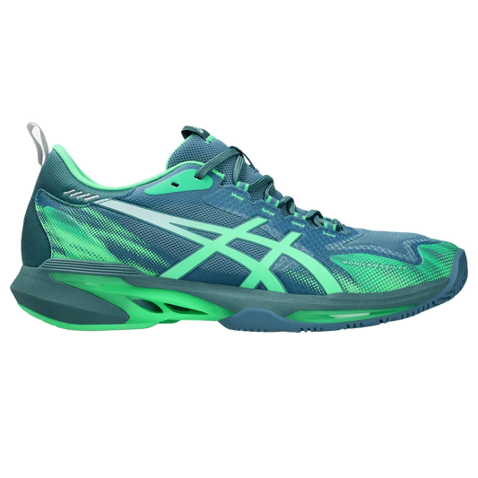 TENIS ASICS SONIC SMASH FF PADEL SABA BLUE/VITAL GREEN HOMBRE