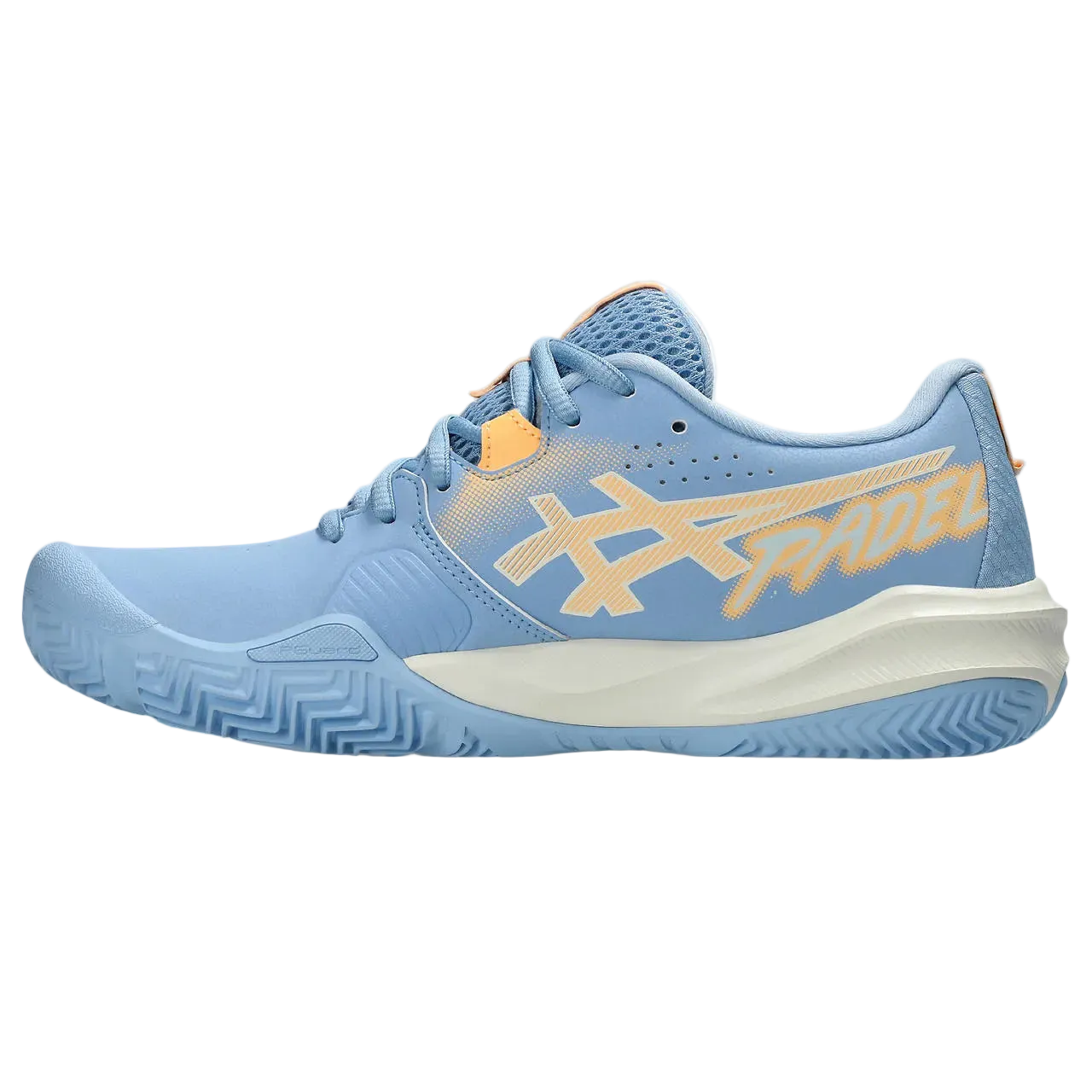 TENIS ASICS GEL-CHALLENGER 15 PADEL STONE WASH/ORANGE GLOW MUJER