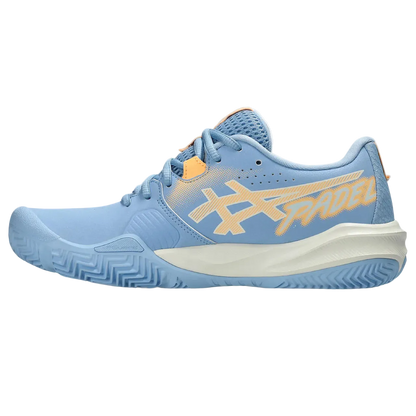 TENIS ASICS GEL-CHALLENGER 15 PADEL STONE WASH/ORANGE GLOW MUJER