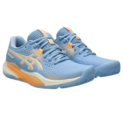 TENIS ASICS GEL-CHALLENGER 15 PADEL STONE WASH/ORANGE GLOW MUJER