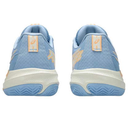 TENIS ASICS GEL-CHALLENGER 15 PADEL STONE WASH/ORANGE GLOW MUJER