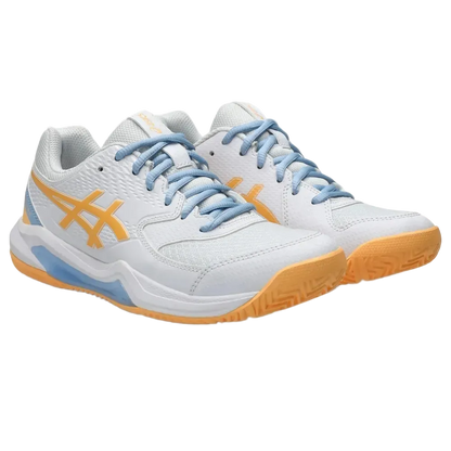 TENIS ASICS GEL-DEDICATE 8 PADEL WHITE/ORANGE GLOW MUJER