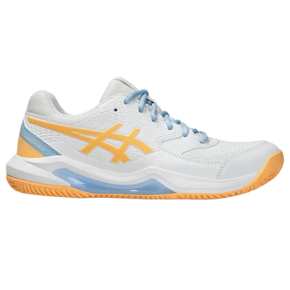 TENIS ASICS GEL-DEDICATE 8 PADEL WHITE/ORANGE GLOW MUJER