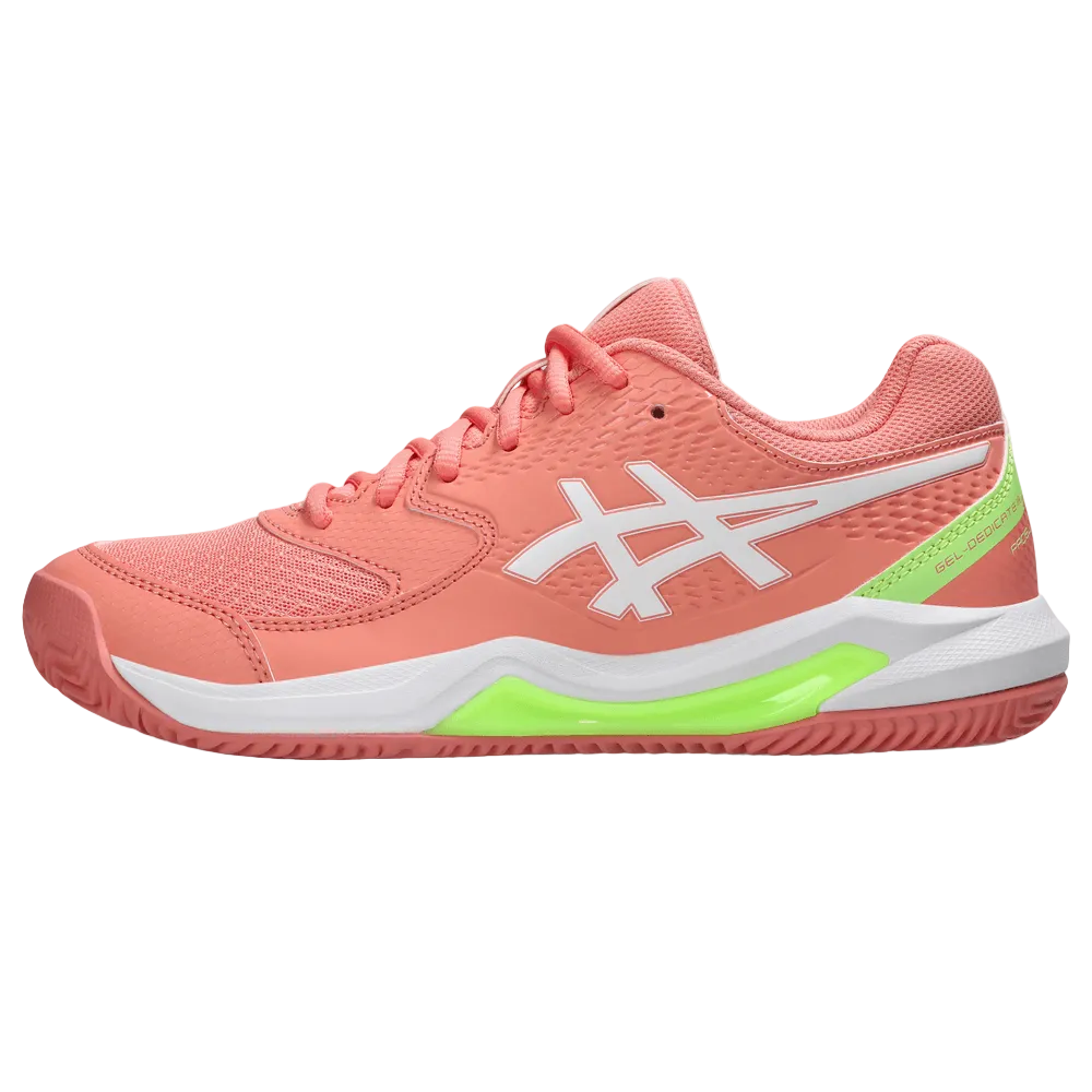 TENIS ASICS GEL DEDICATE 8 PADEL GUAVA/WHITE MUJER