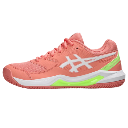 TENIS ASICS GEL DEDICATE 8 PADEL GUAVA/WHITE MUJER