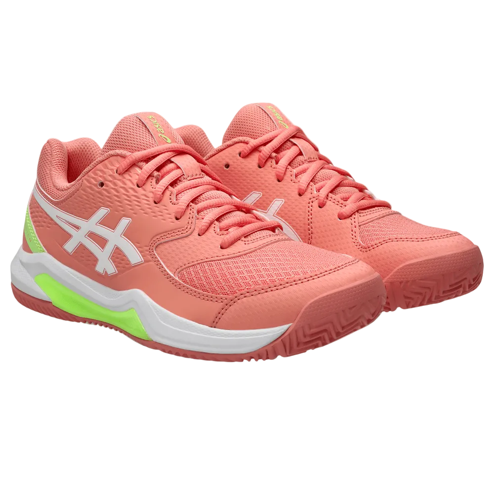 TENIS ASICS GEL DEDICATE 8 PADEL GUAVA/WHITE MUJER