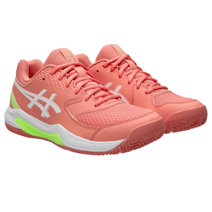 TENIS ASICS GEL DEDICATE 8 PADEL GUAVA/WHITE MUJER