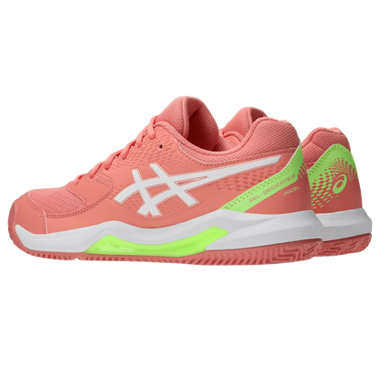TENIS ASICS GEL DEDICATE 8 PADEL GUAVA/WHITE MUJER