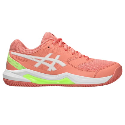 TENIS ASICS GEL DEDICATE 8 PADEL GUAVA/WHITE MUJER