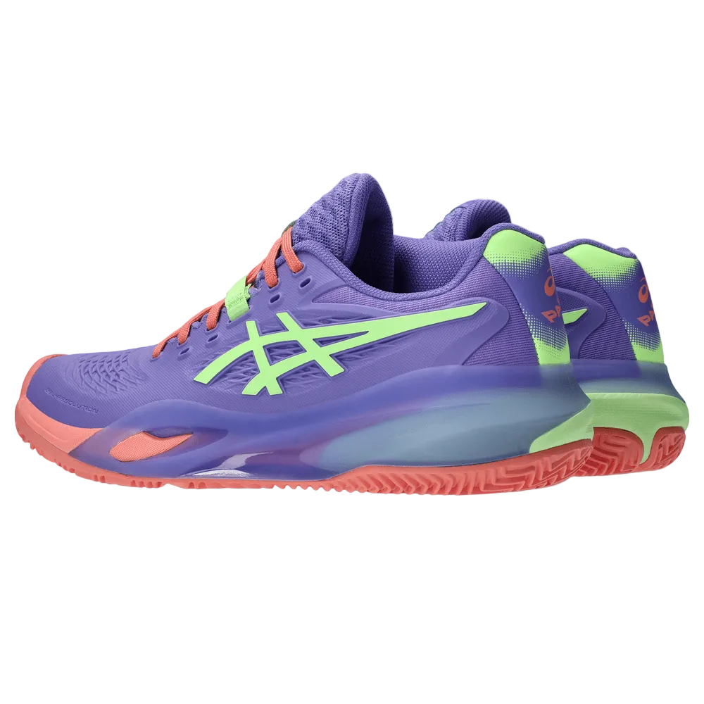 TENIS ASICS GEL-RESOLUTION X PADEL AMETHYST/ILLUMINATE GREEN MUJER