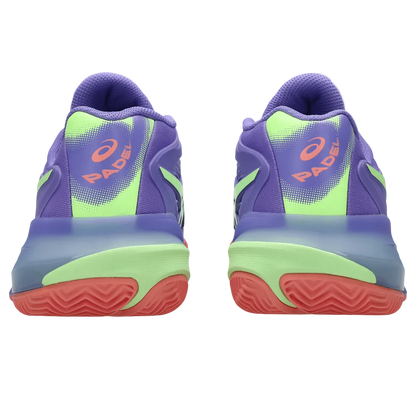 TENIS ASICS GEL-RESOLUTION X PADEL AMETHYST/ILLUMINATE GREEN MUJER