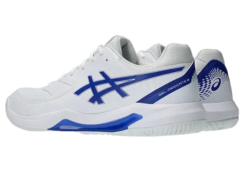 TENIS ASICS GEL DEDICATE 8 PADEL MEN WHITE/DARK COBALT HOMBRE