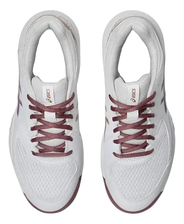 TENIS ASICS GEL DEDICATE 8 PADEL WHITE/DARK UBE MUJER