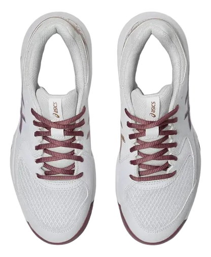 TENIS ASICS GEL DEDICATE 8 PADEL WHITE/DARK UBE MUJER