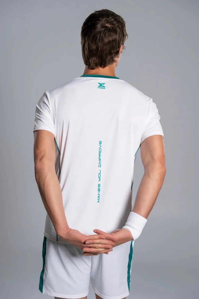 CAMISETA NOX PRO WHITE/IVY GREEN HOMBRE