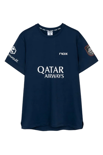 CAMISETA NOX AT10 AZUL OSCURO SPONSORS 2026