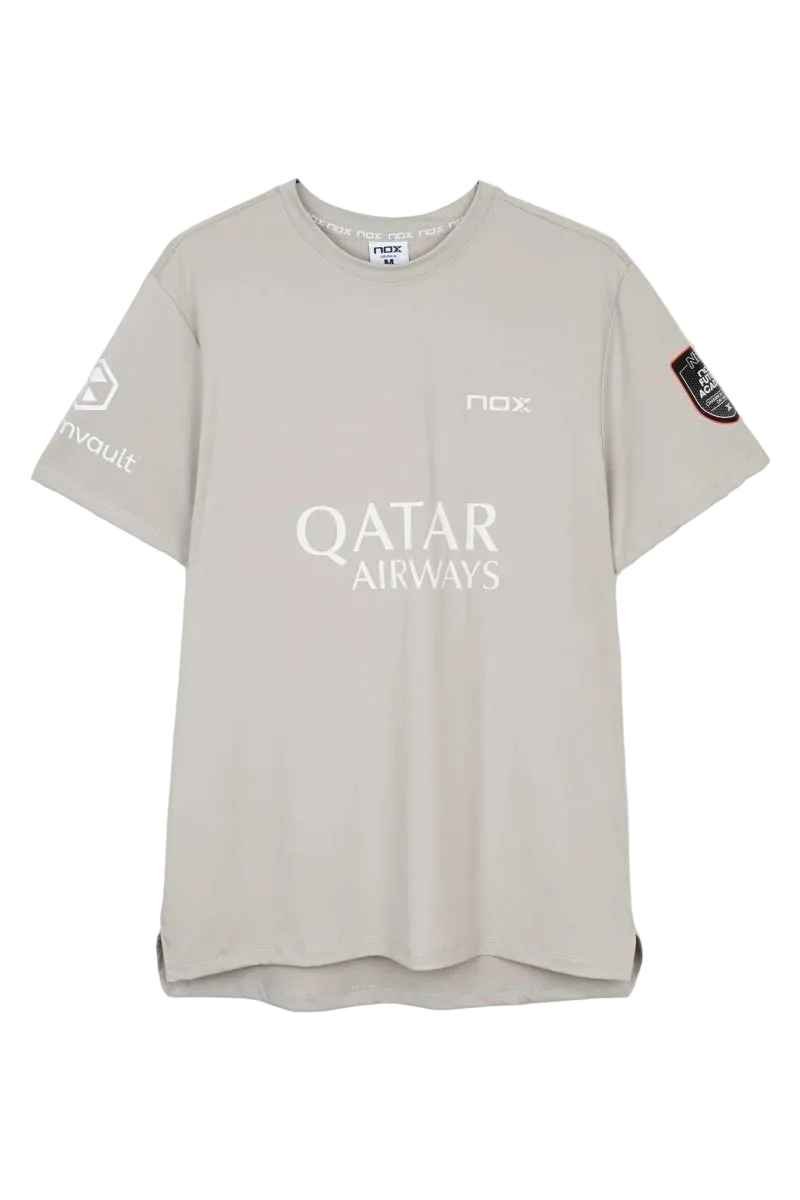 CAMISETA NOX AT10 GRIS SPONSORS 2026