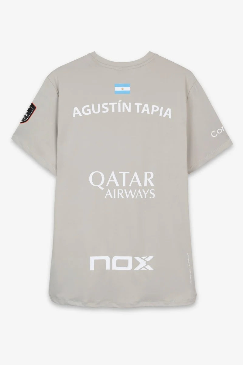 CAMISETA NOX AT10 GRIS SPONSORS 2026