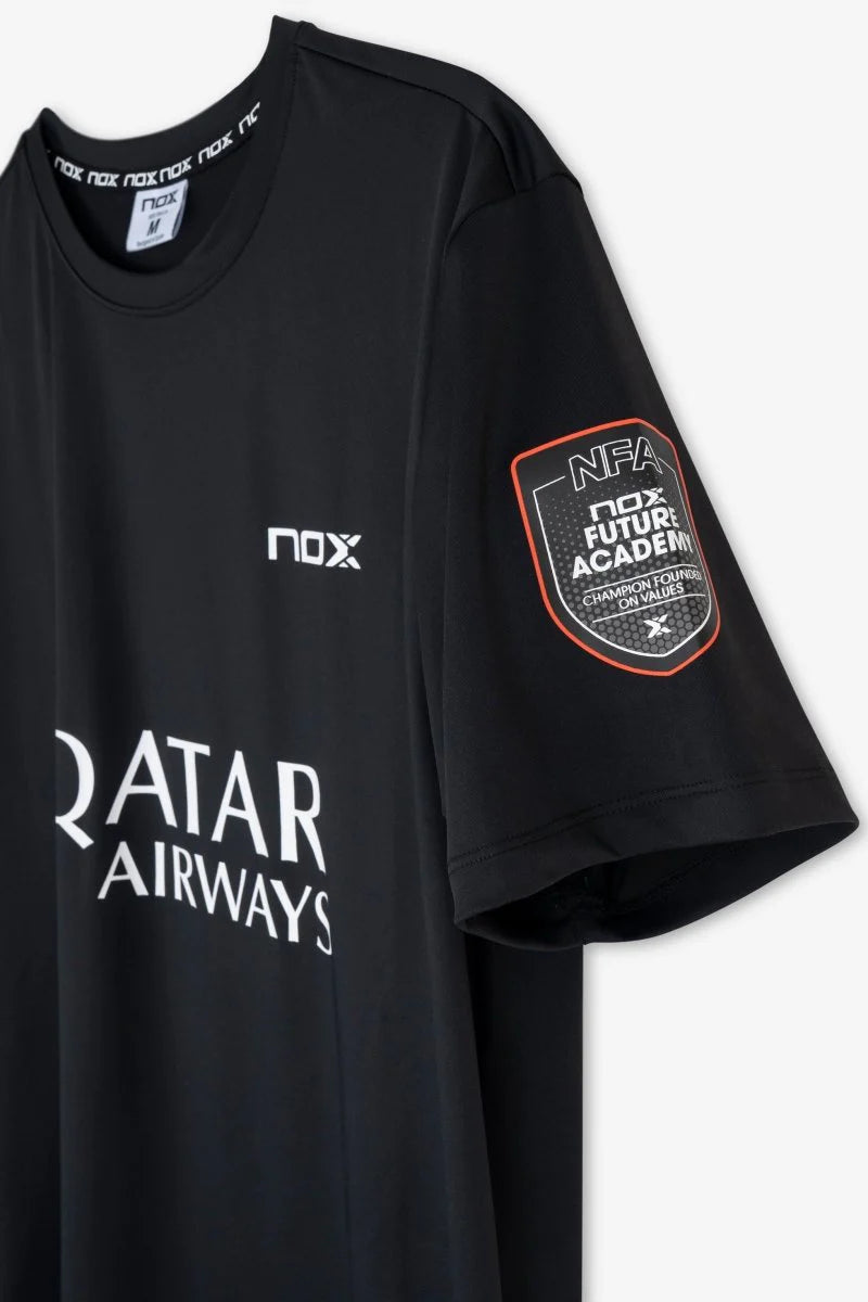 CAMISETA NOX AT10 NEGRO SPONSORS 2026