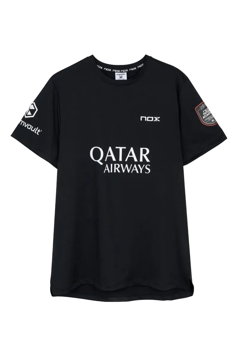 CAMISETA NOX AT10 NEGRO SPONSORS 2026