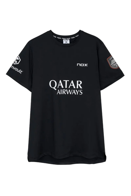 CAMISETA NOX AT10 NEGRO SPONSORS 2026