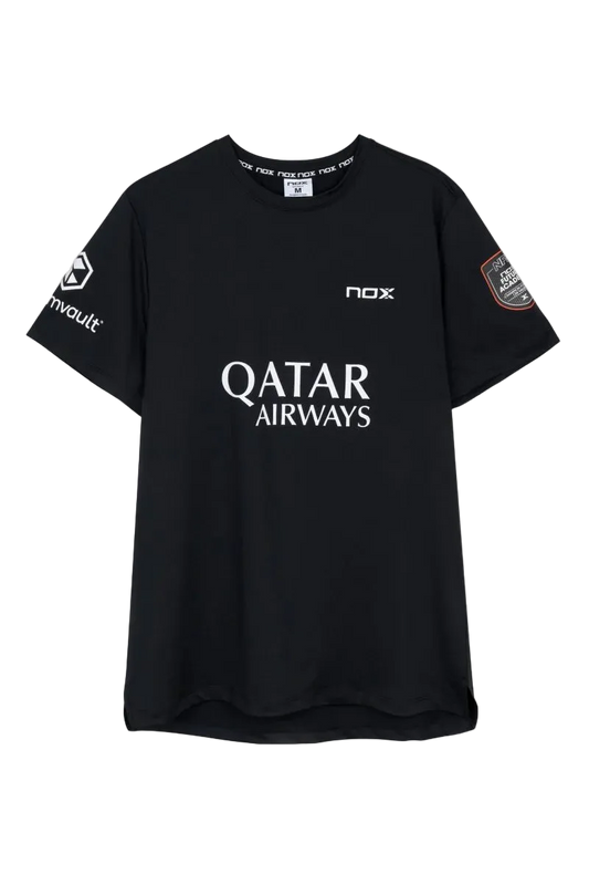 CAMISETA NOX AT10 NEGRO SPONSORS 2026