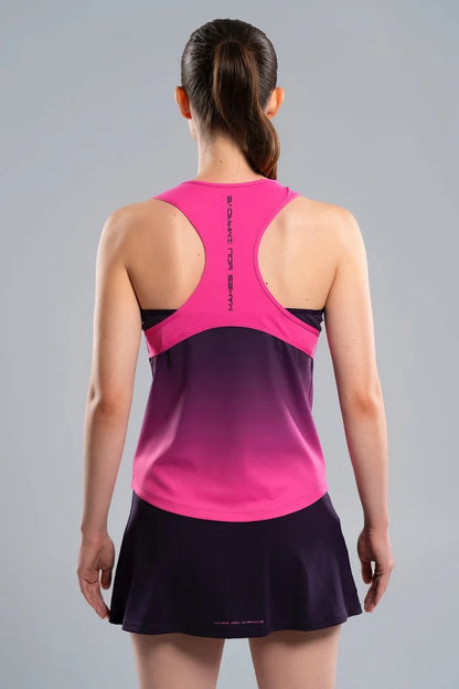 CAMISETA TIRANTES PRO NOX MUJER BLACKBERRY ROSE DEGRADED