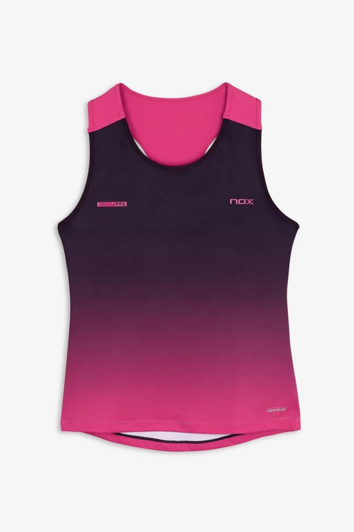 CAMISETA TIRANTES PRO NOX MUJER BLACKBERRY ROSE DEGRADED