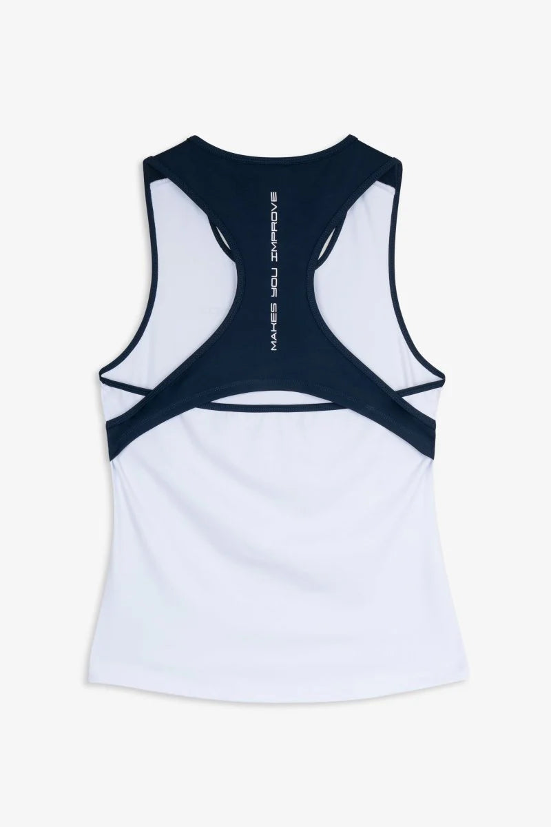 CAMISETA TIRANTES NOX TEAM BLANCO/AZUL MUJER