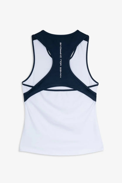 CAMISETA TIRANTES NOX TEAM BLANCO/AZUL MUJER