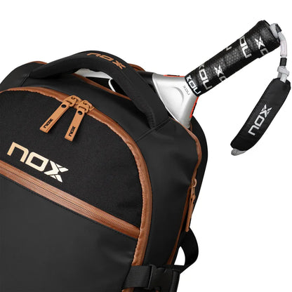 MOCHILA NOX LUXURY OPEN SERIES NEGRO/MARRON